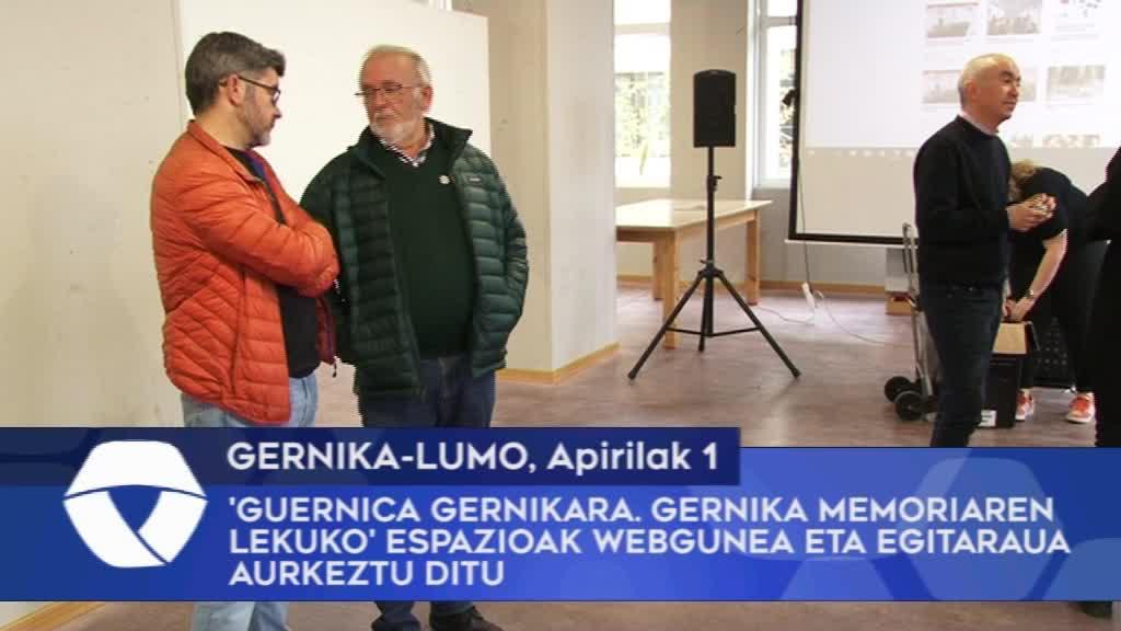 'Guernica Gernikara. Gernika Memoriaren Lekuko' espazioak webgunea eta egitaraua aurkeztu ditu