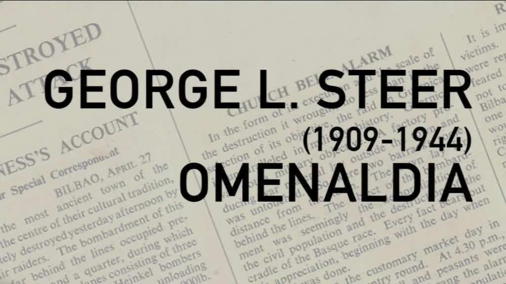 GEORGE L STEER OMENDU DU  GERNIKA MEMORIAREN LEKUKOK