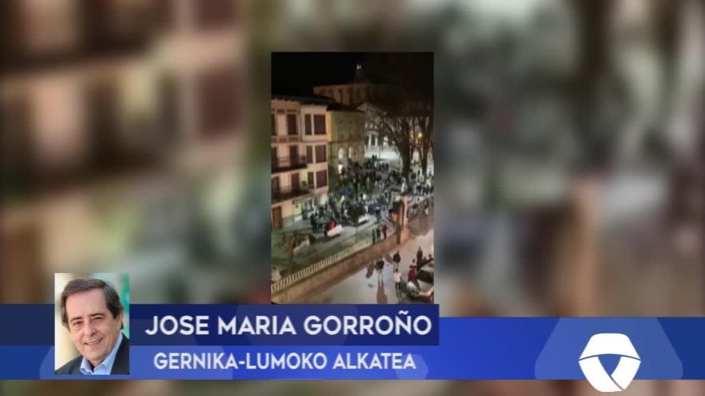 GERNIKA-LUMO Pasilekuko istiluen gainean adierazpenak burutu ditu Jose Maria Gorroño alkateak