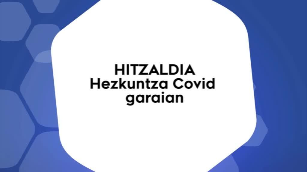 'Hezkuntza Covid garaian' hitzaldia