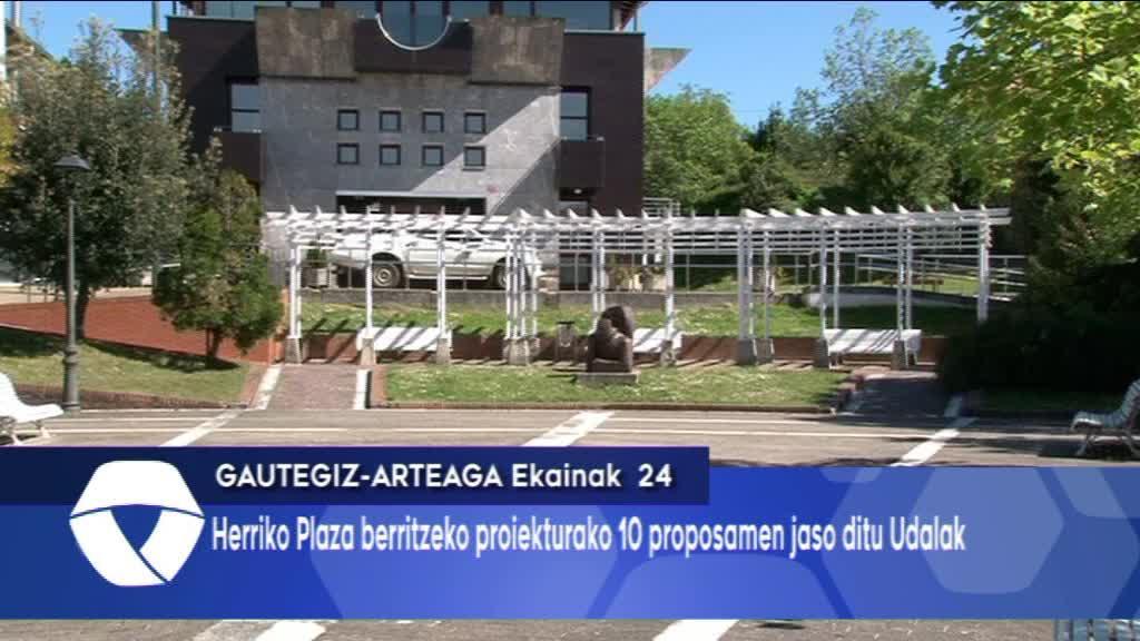 10 Proposamen jaso dira Gautegiz-Arteagako plaza berritzeko proiekturako