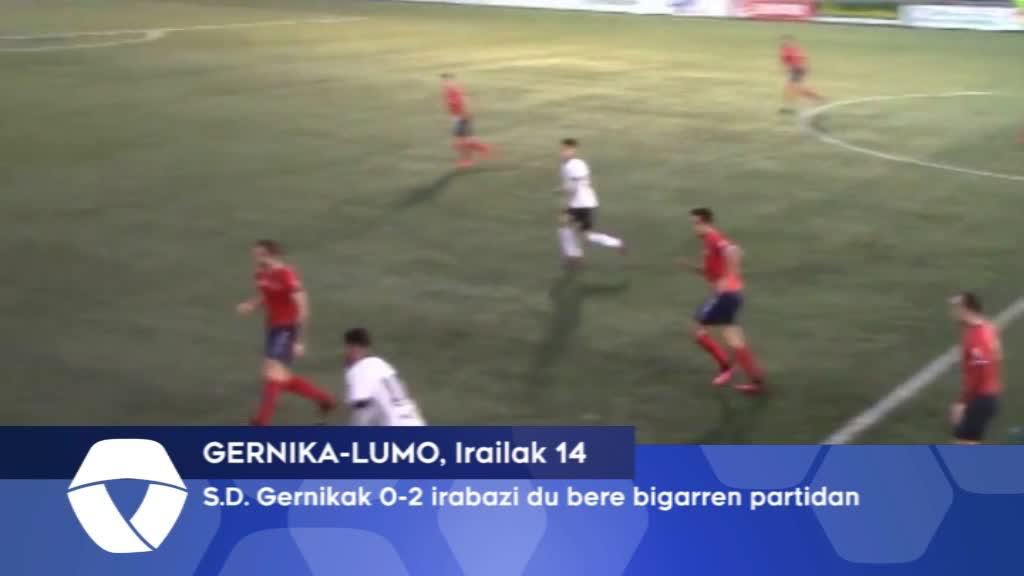 S.D. Gernikak 0-2 irabazi du bere bigarren partidan