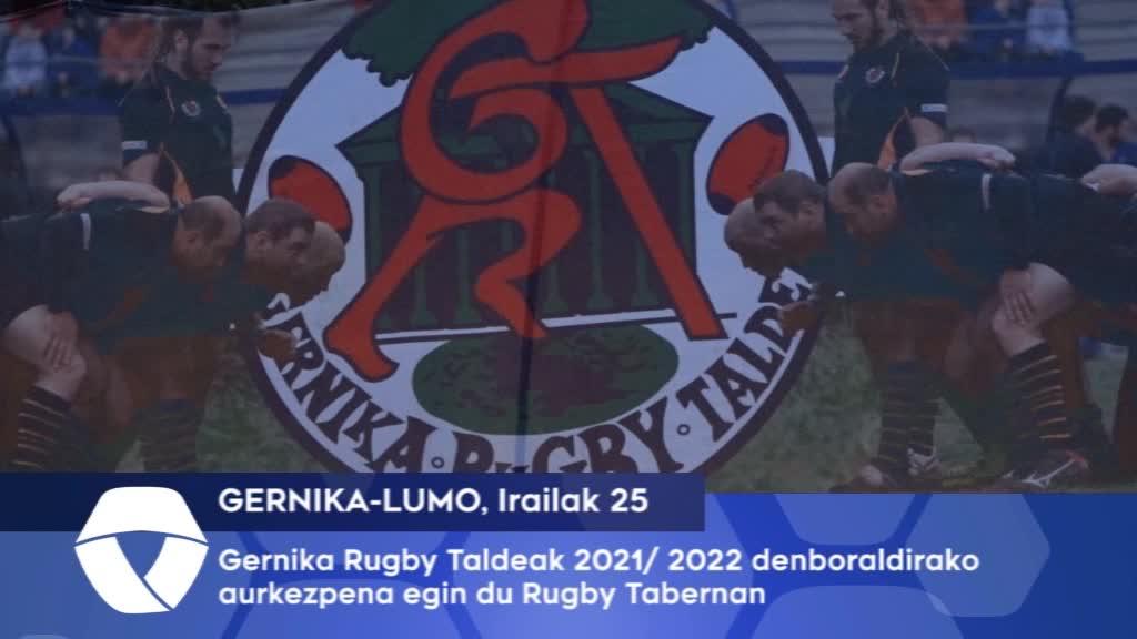 Gernika Rugby Taldeak 2021 -2022 denboraldiko aurkezpena egin du Gernika Rugby Tabernan