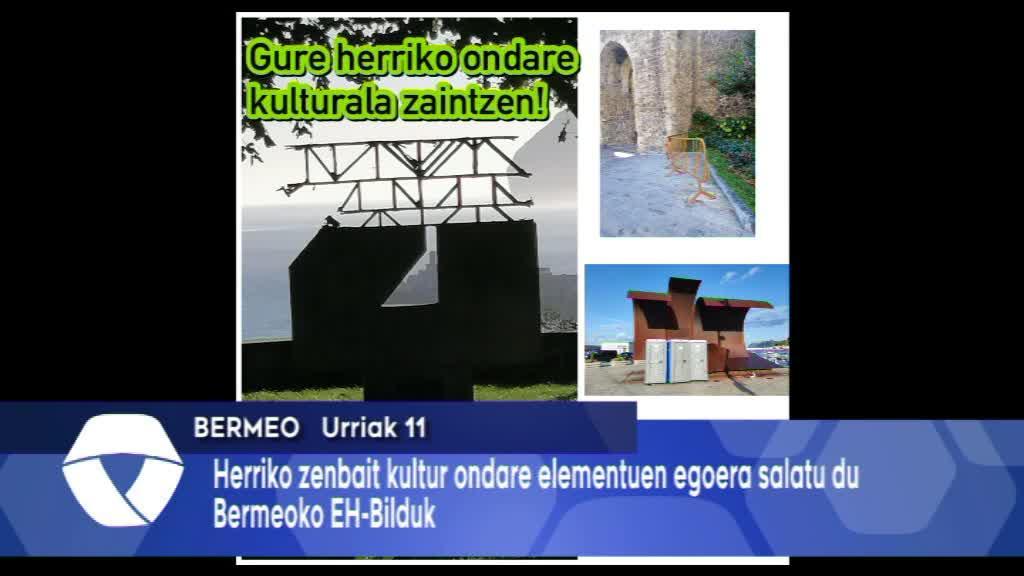 Herriko zenbait kultur ondare elementuren egoera salatu du Bermeoko EH-Bilduk
