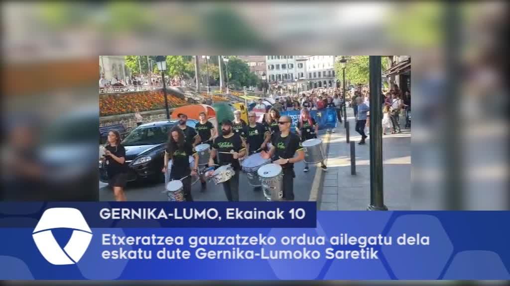 Etxeratzea gauzatzeko ordua ailegatu dela eskatu dute Gernika-Lumoko Saretik