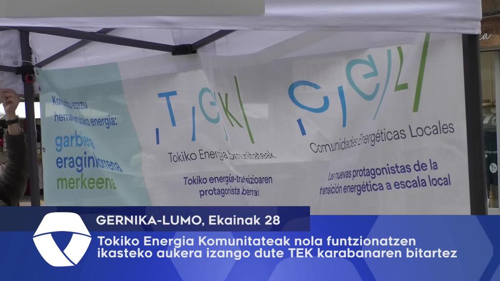 Gernika-lumotarrek Tokiko Energia Komunitateak nola funtzionatzen ikasteko aukera izango dute TEK karabanaren bitartez