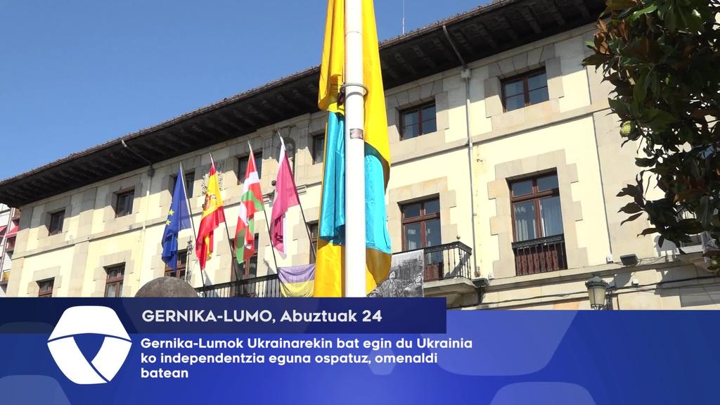 Gernika-Lumok Ukrainarekin bat egin du Ukrainiako independentzia eguna ospatuz, omenaldi batean
