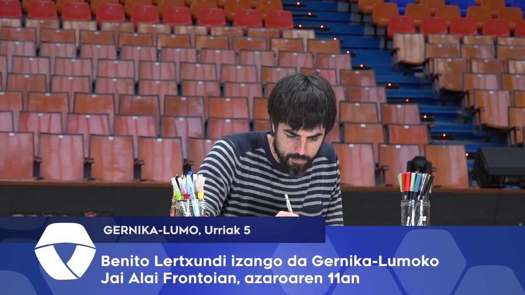 Benito Lertxundi izango da Gernika-Lumoko Jai Alai Frontoian, azaroaren 11an
