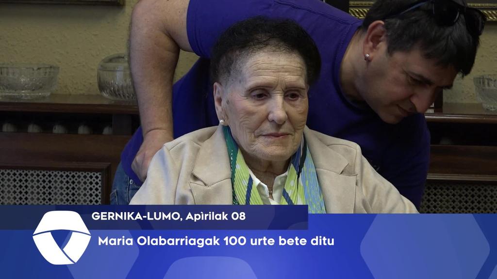 Maria Olabarriagak 100 urte bete ditu