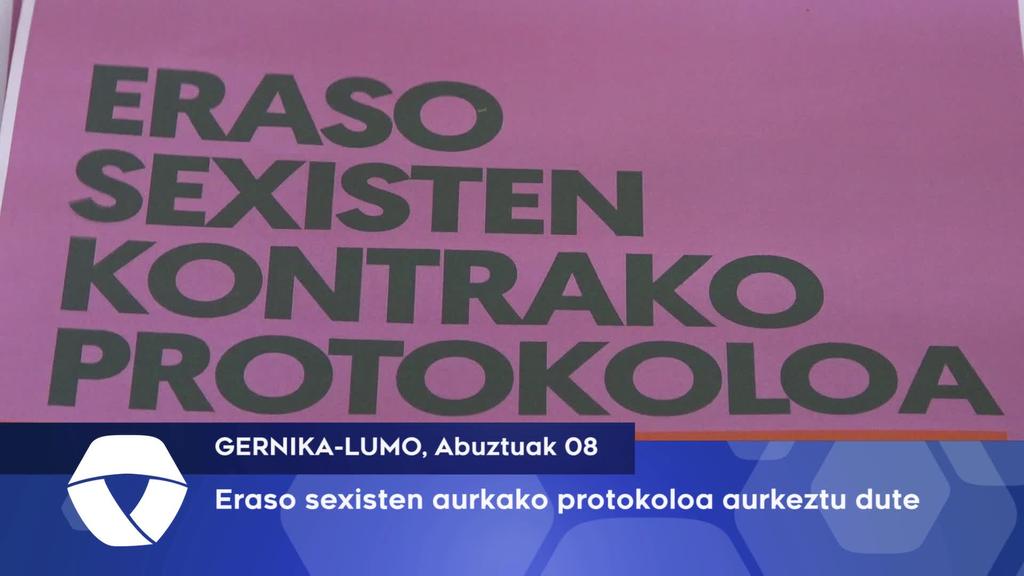  Eraso sexisten aurkako protokoloa aurkeztu dute