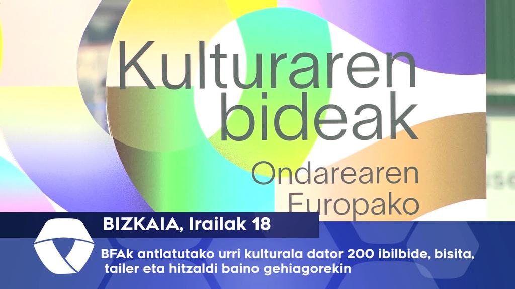 BFAk antolatutako urri kulturala dator 200 ibilbide, bisita, tailer eta hitzaldi baino gehiagorekin