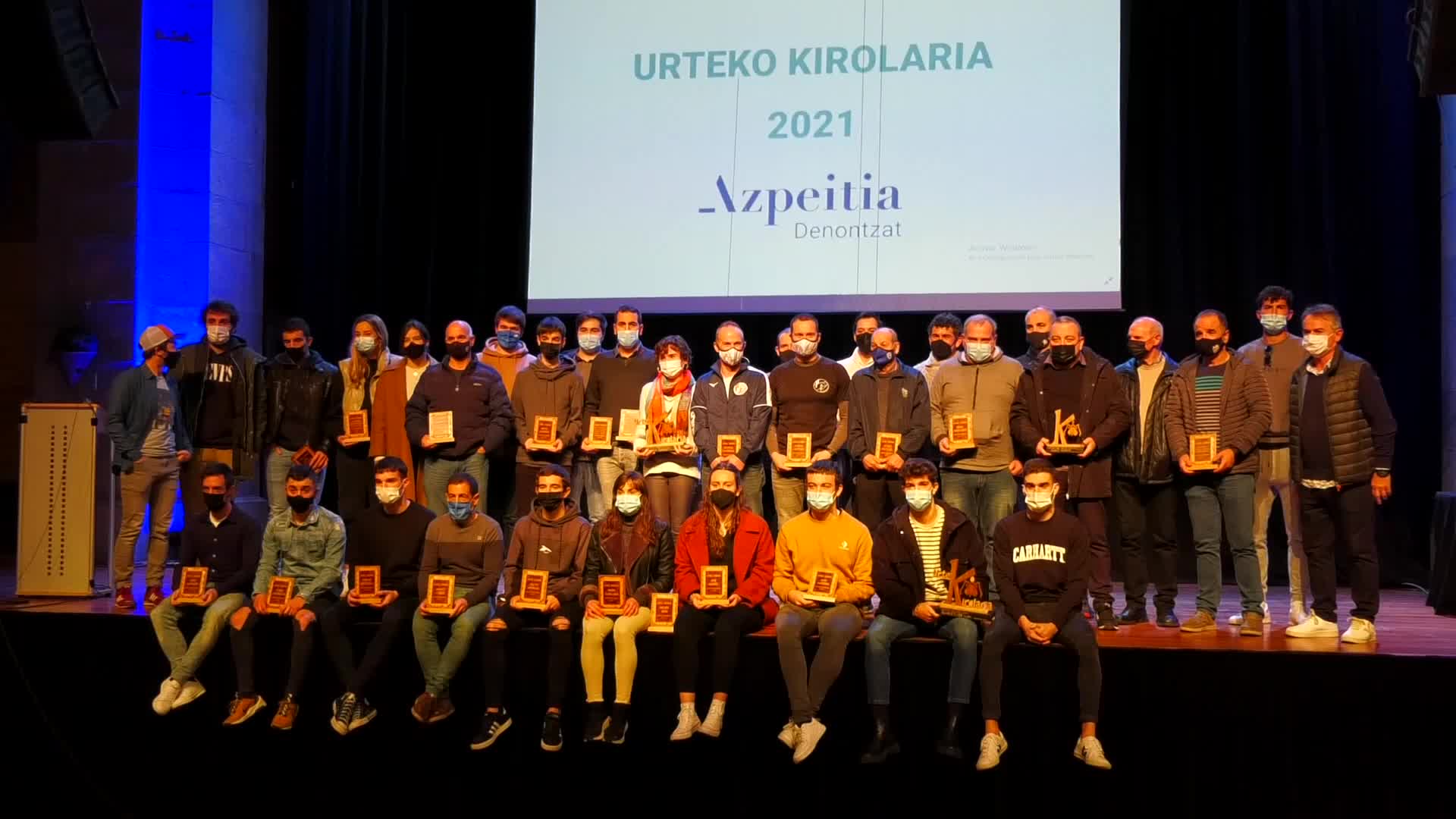 Alaia Juaristik, Juaristi ISB taldeak eta Xanti Merinok jaso dute  2021 urteko Kirolaria saria
