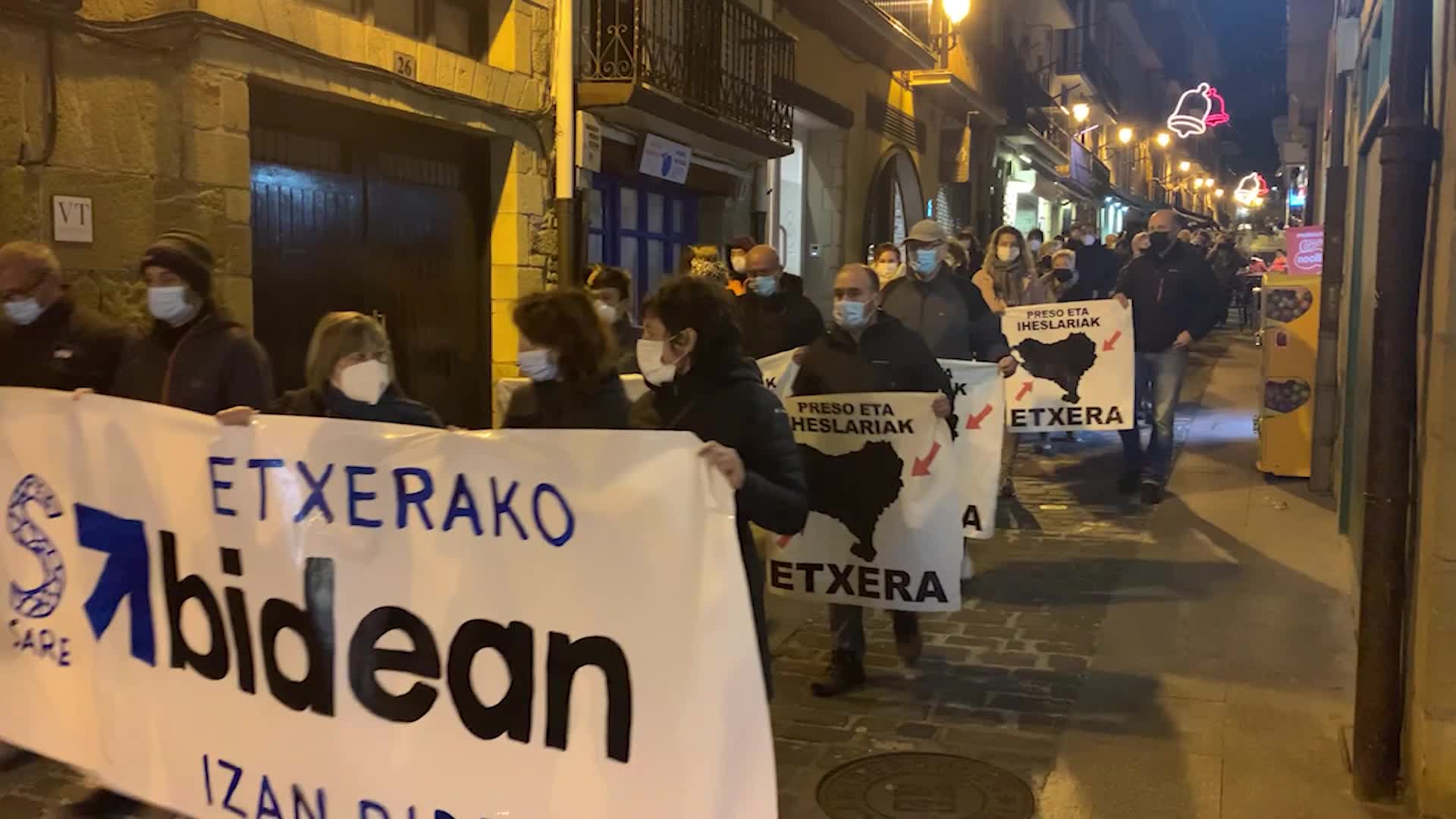 Euskal presoen eskubideak aldarrikatu dituzte eskualdeko herrietan
