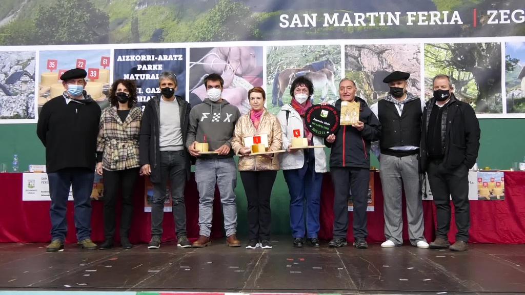 La Leze gaztandegiak irabazi du San Martin feriako  Aizkorri-Aratz natura-parkeko gazta txapelketa