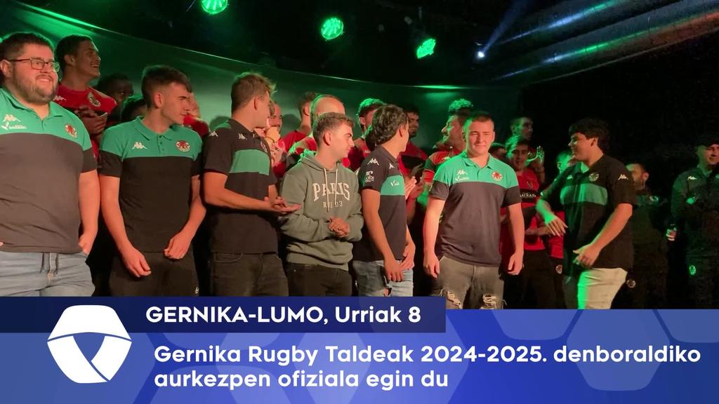 Gernika Rugby Taldeak 2024-2025. denboraldiko aurkezpena egin du 