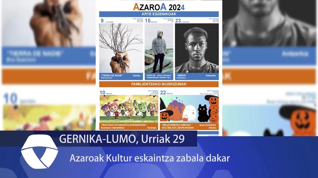 Azaroak Kultur eskaintza zabala dakar