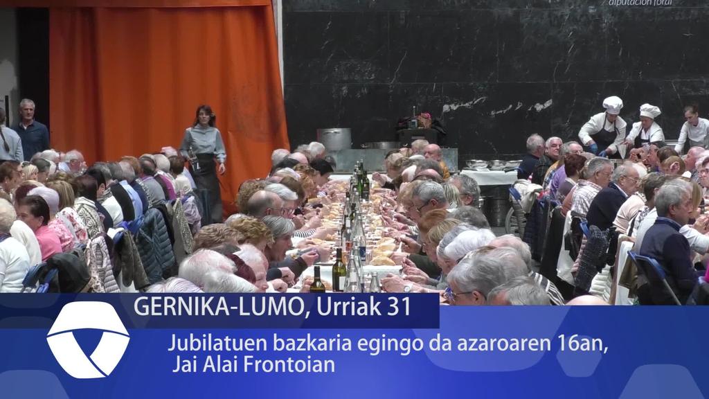 Jubilatuen bazkaria egingo da azaroaren 16an